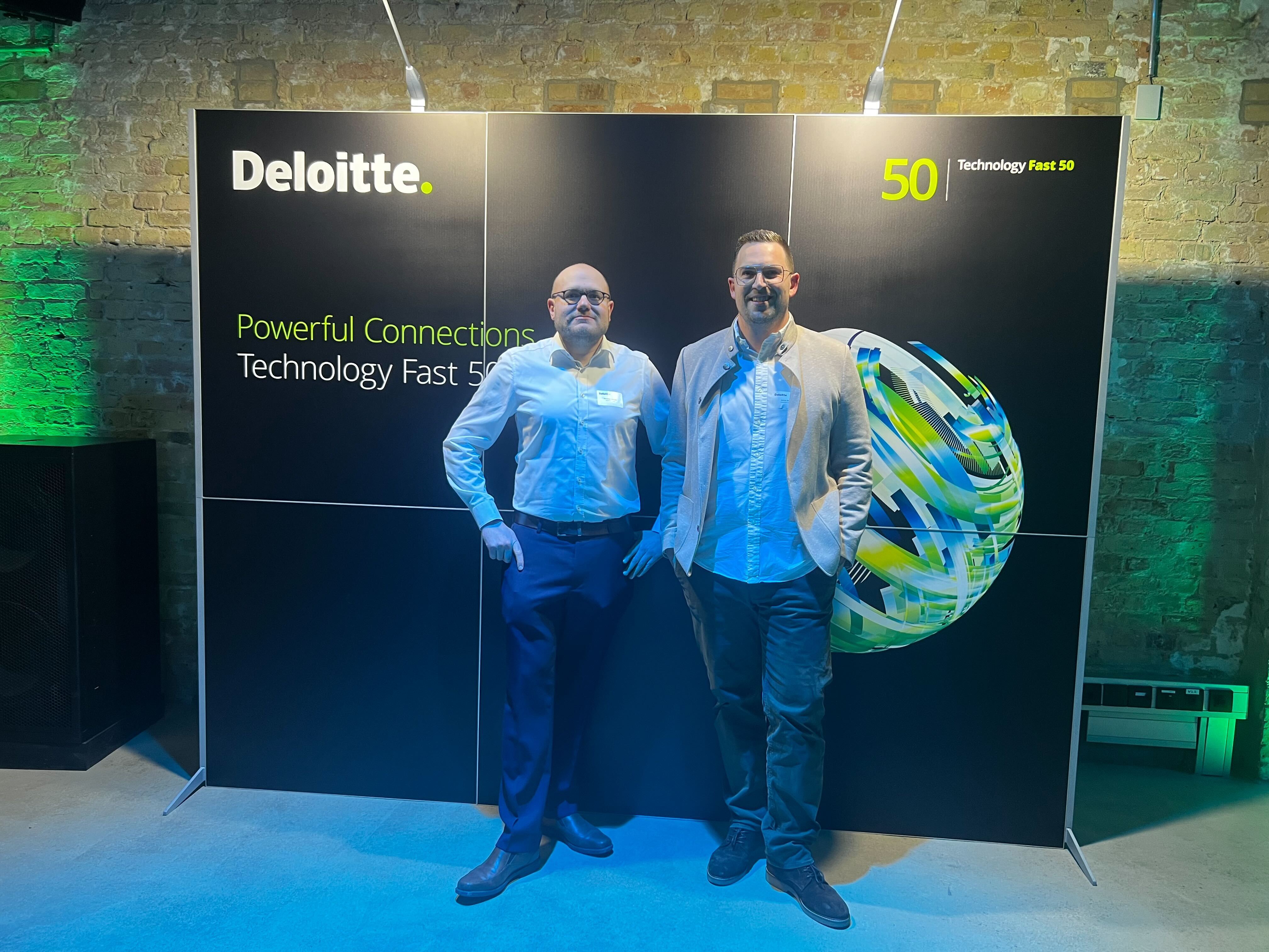 Jochen Seelig and Sebastian Methger Deloitte Fast 50 Award