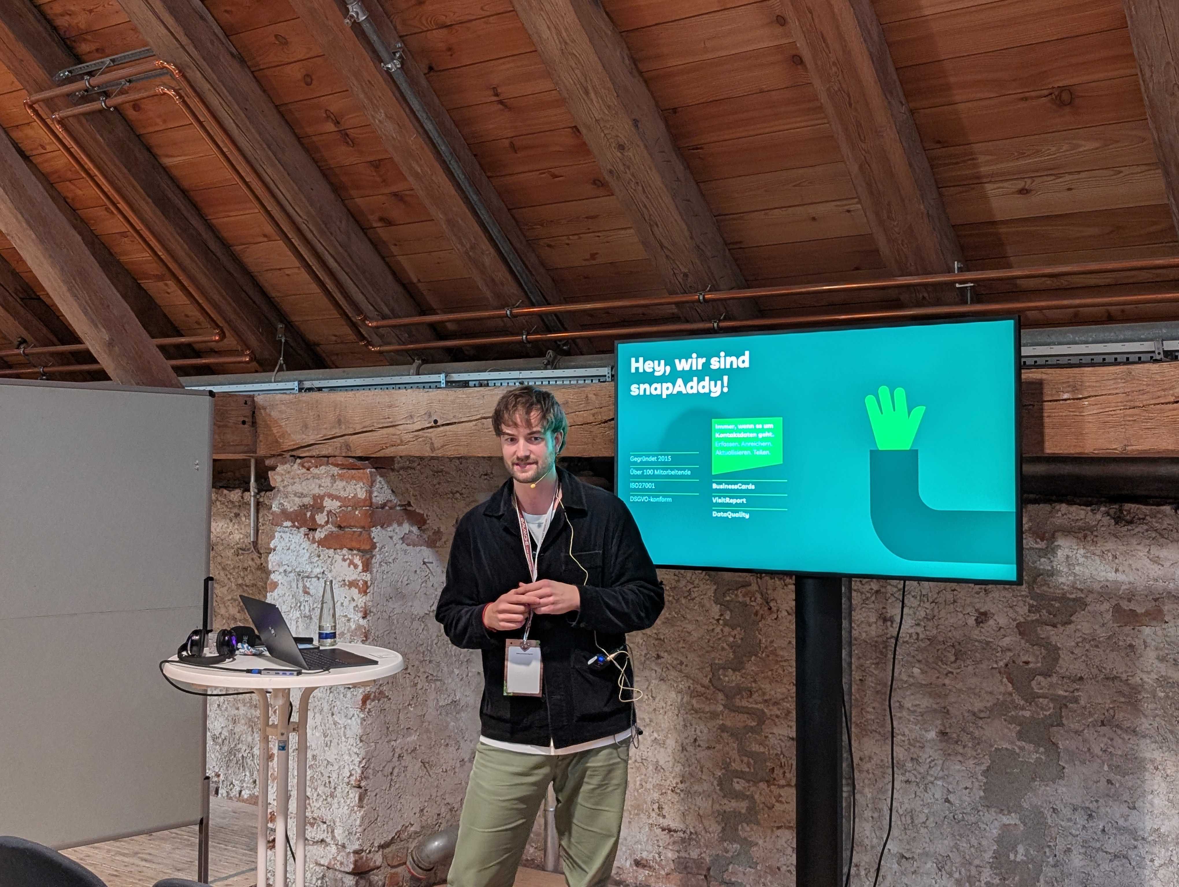 Benjamin Fuchs as Speaker at Evalanche Wiesn