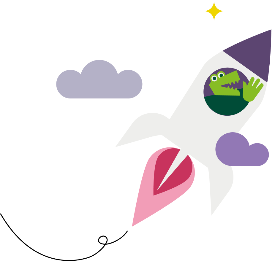 Addy in Rakete