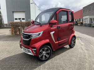 Rijbewijsvrije scootmobiel / Brommobiel Econelo 2300km Rood - Image 1