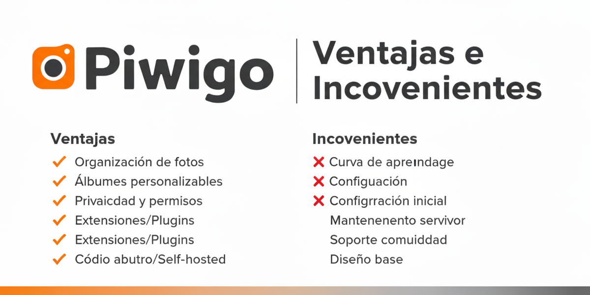 Piwigo: Ventajas e Inconvenientes