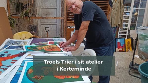 Troels Trier i sit atelier i Kerteminde