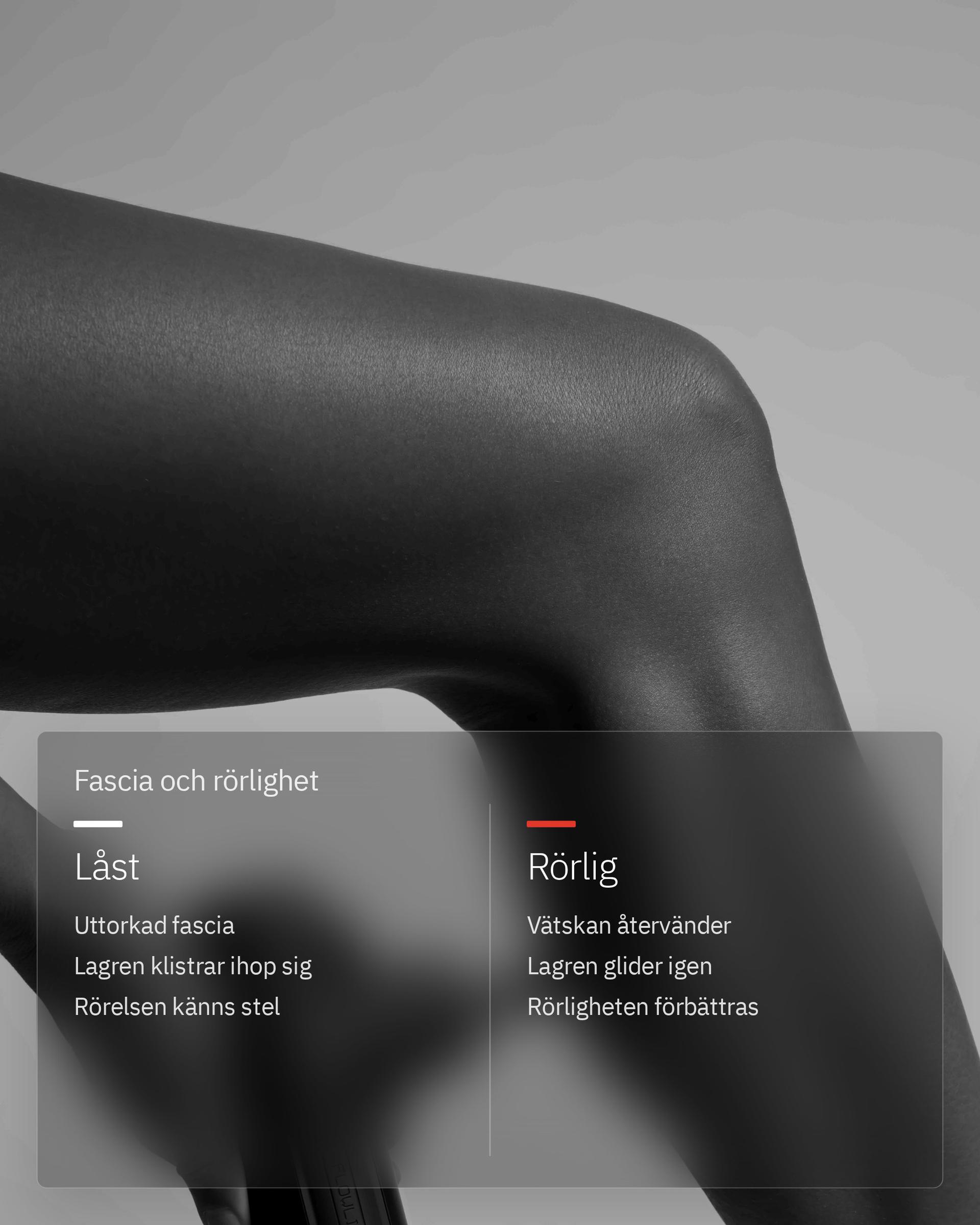 Flowgun Air, infografik: Fascia och rörlighet