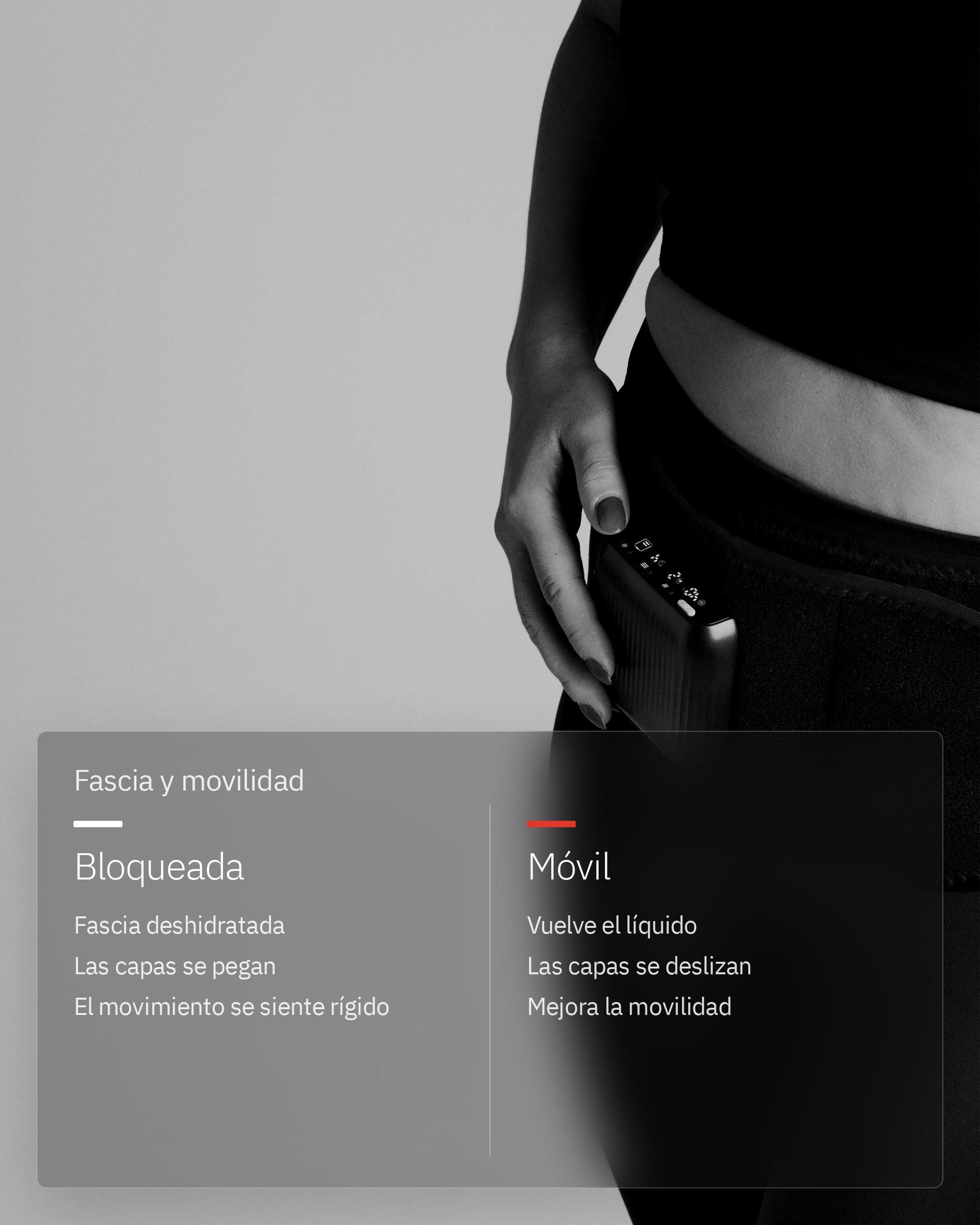 Flowtherma Belt, infografía: Fascia y movilidad