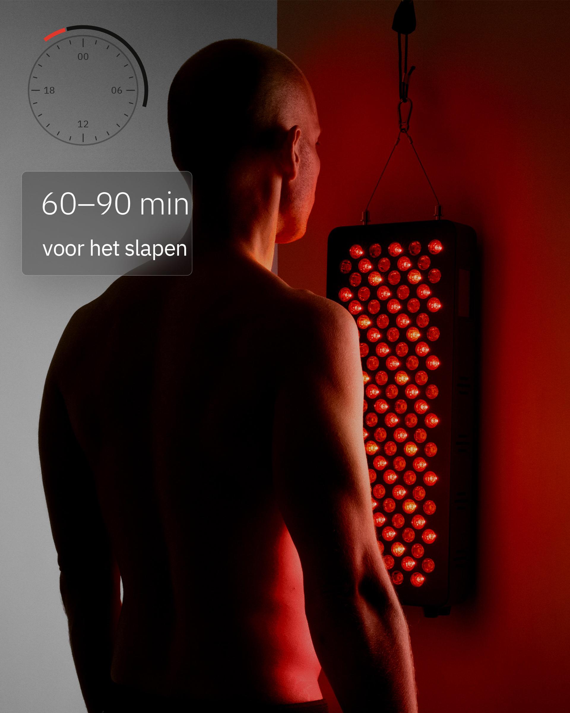 Flowlight Panel 600 Seven Waves, met een 24-uursklok en 60 tot 90 minuten voor het slapen
