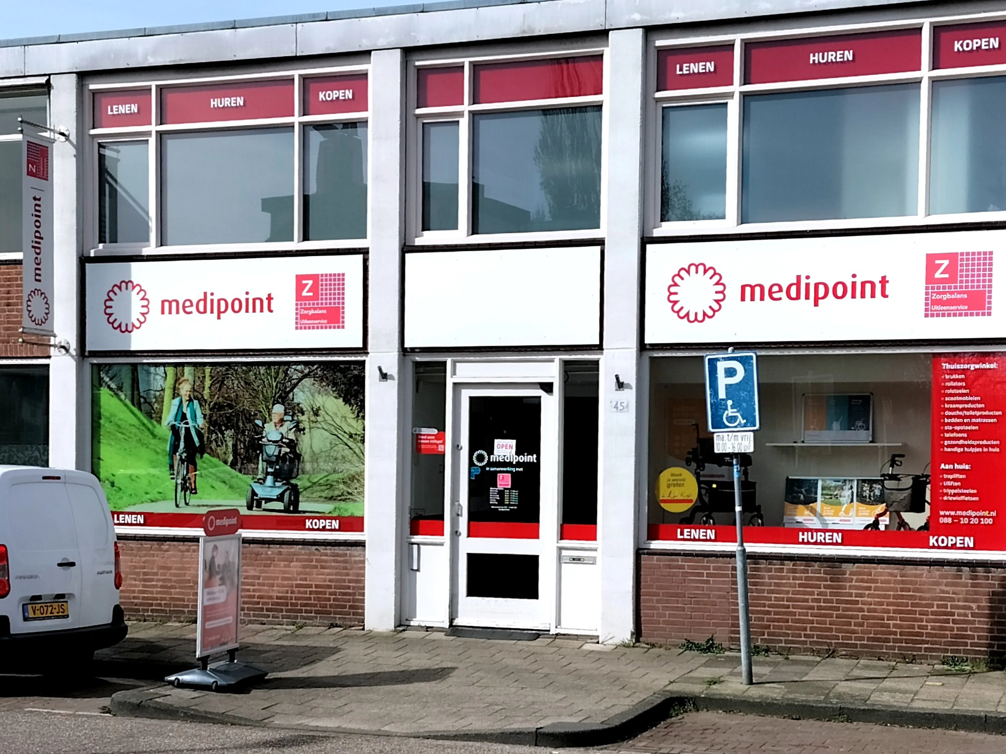 Ingang Medipoint winkel Haarlem