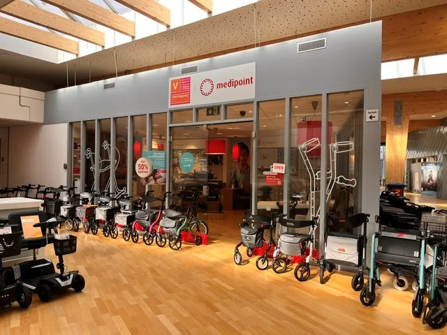 Interieur van Medipoint winkel in Heemsker