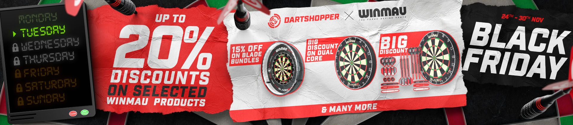 Black Friday Deals Dartshopper. Winmau Dartboards