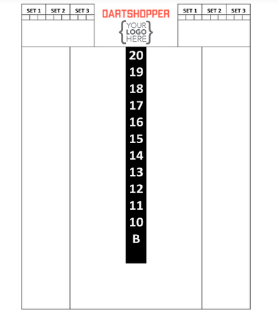 Personalized Dart Scoreboard