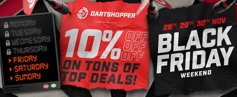Black Friday Deals Dartshopper. 10% Discount on the whole assortment