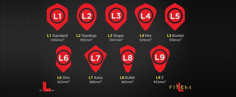 L-Style flights for excellent stability and performance with every throw.