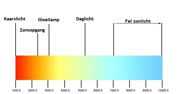 different light colors