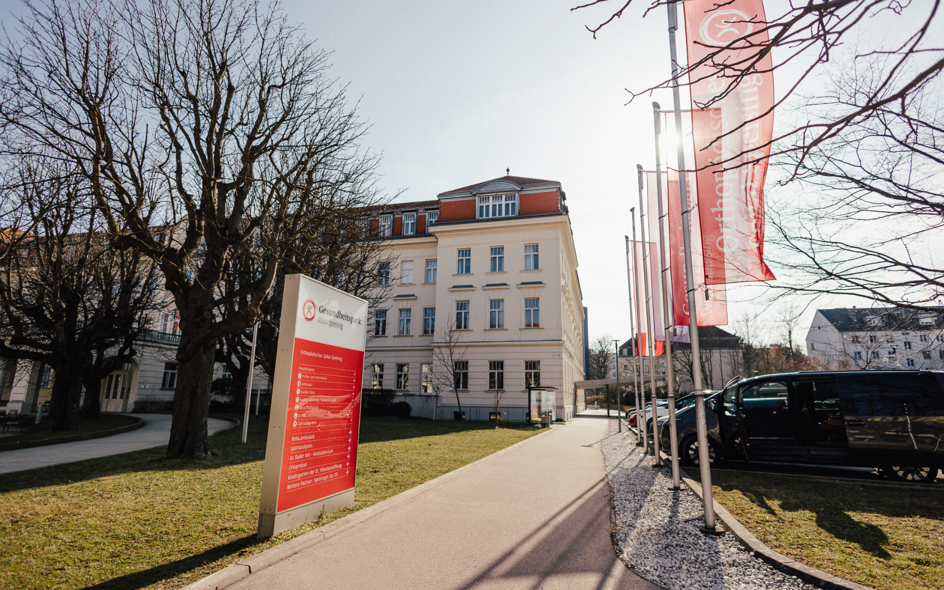 Physiotherapeutin erklärt einer Patientin mit einem Skelettmodell Übungen vor bunten Gymnastikbällen in der Therapie.