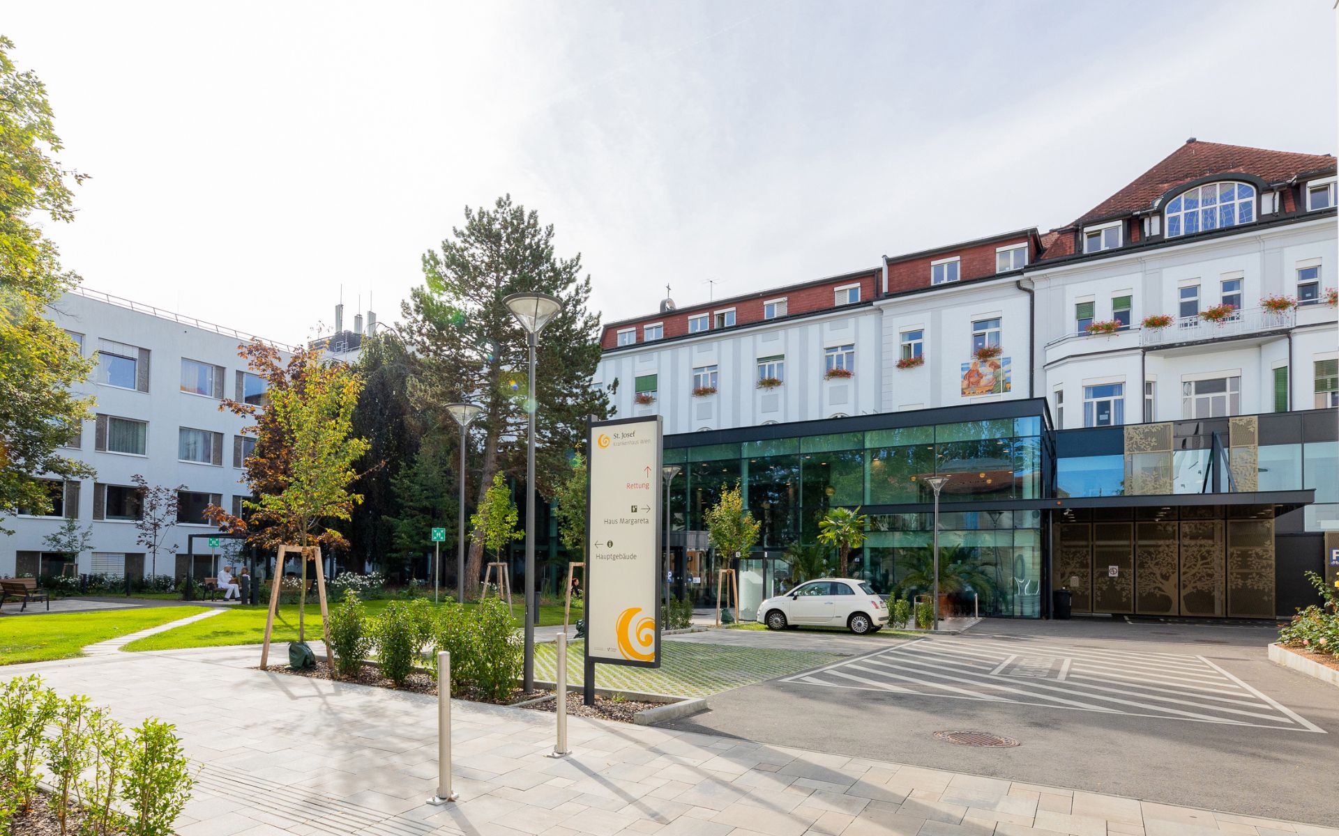Das St. Josef Krankenhaus Wien von außen.