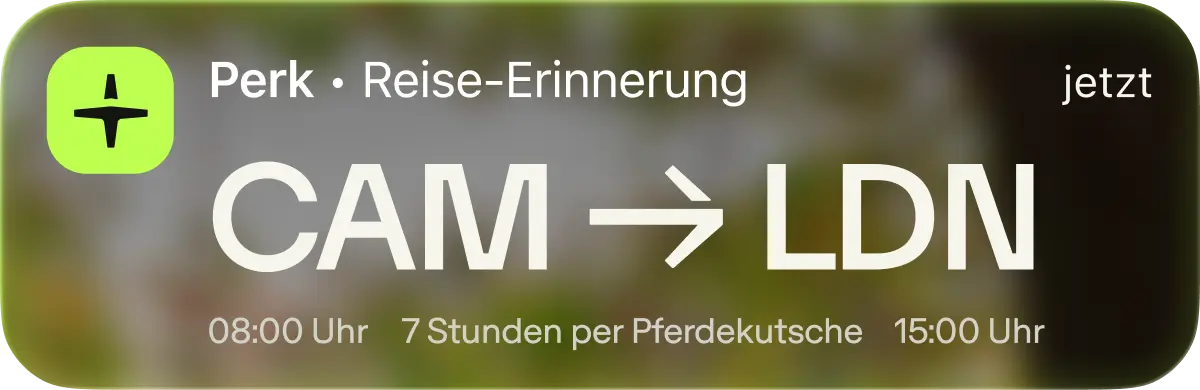 Jede Reise. Jede Kosten.