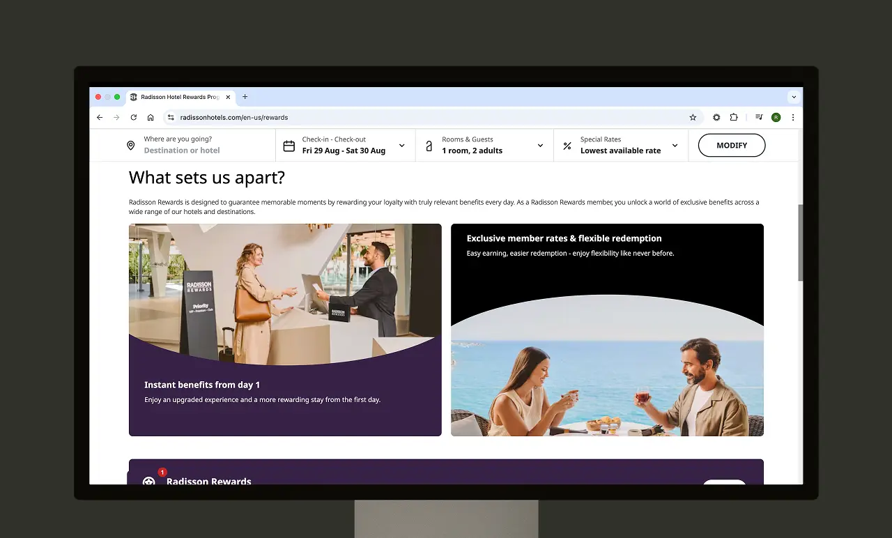 radisson rewards homepage
