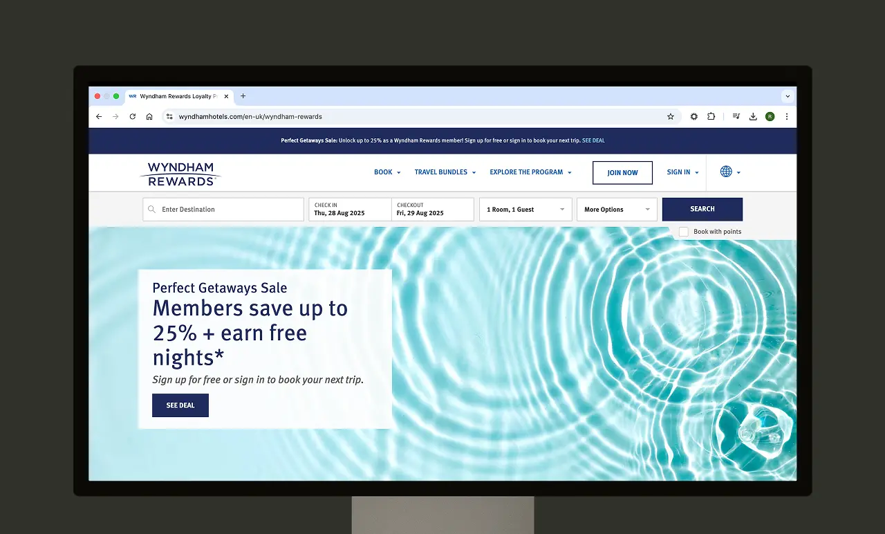 wyndham rewards landing page