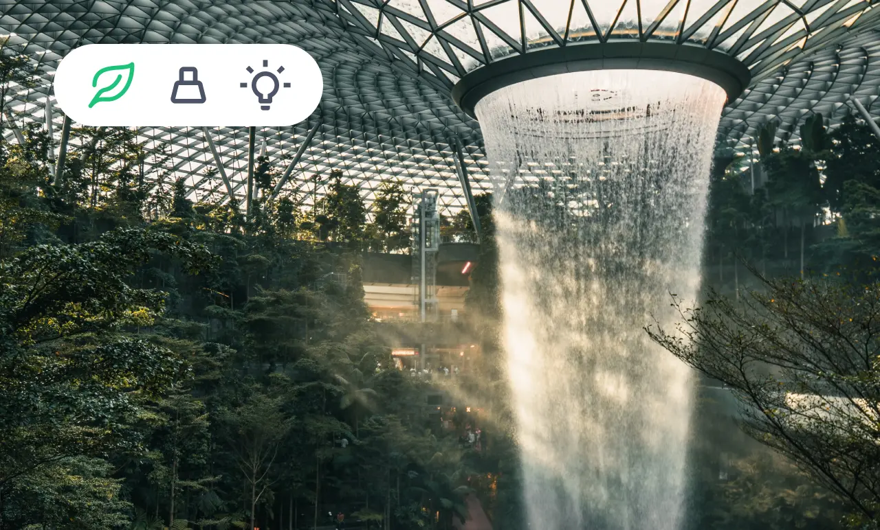 Indoor Forest Waterfall
