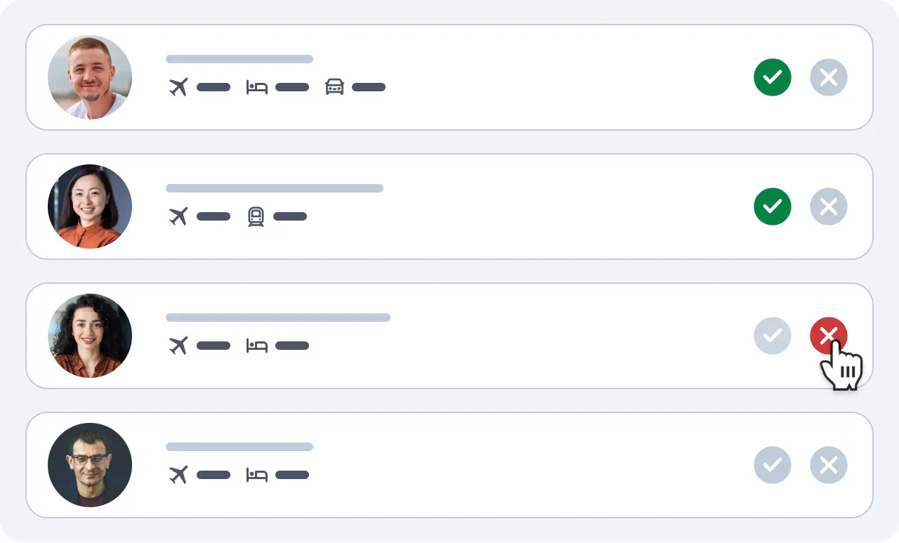 A view of the Perk platform showing the approval process.