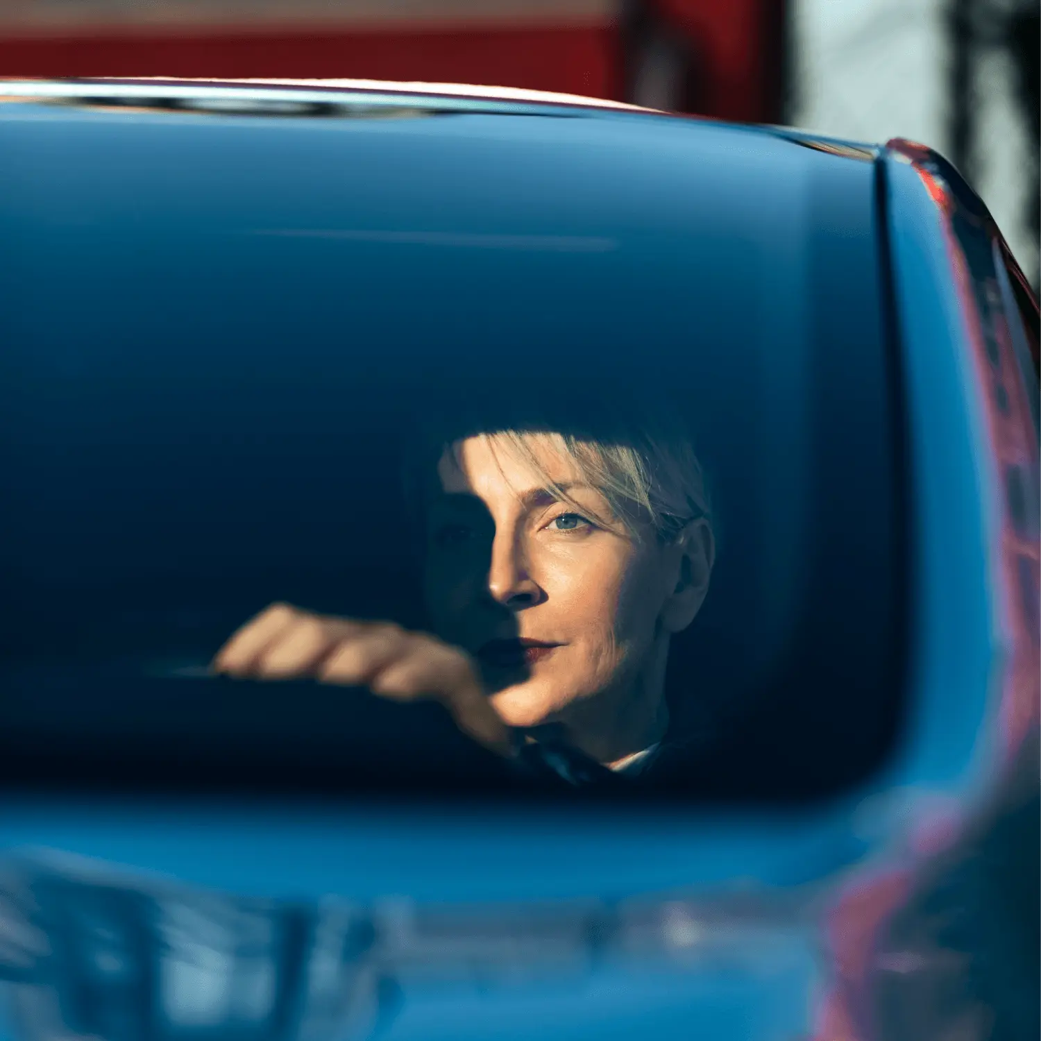 Business Woman In The Car Square