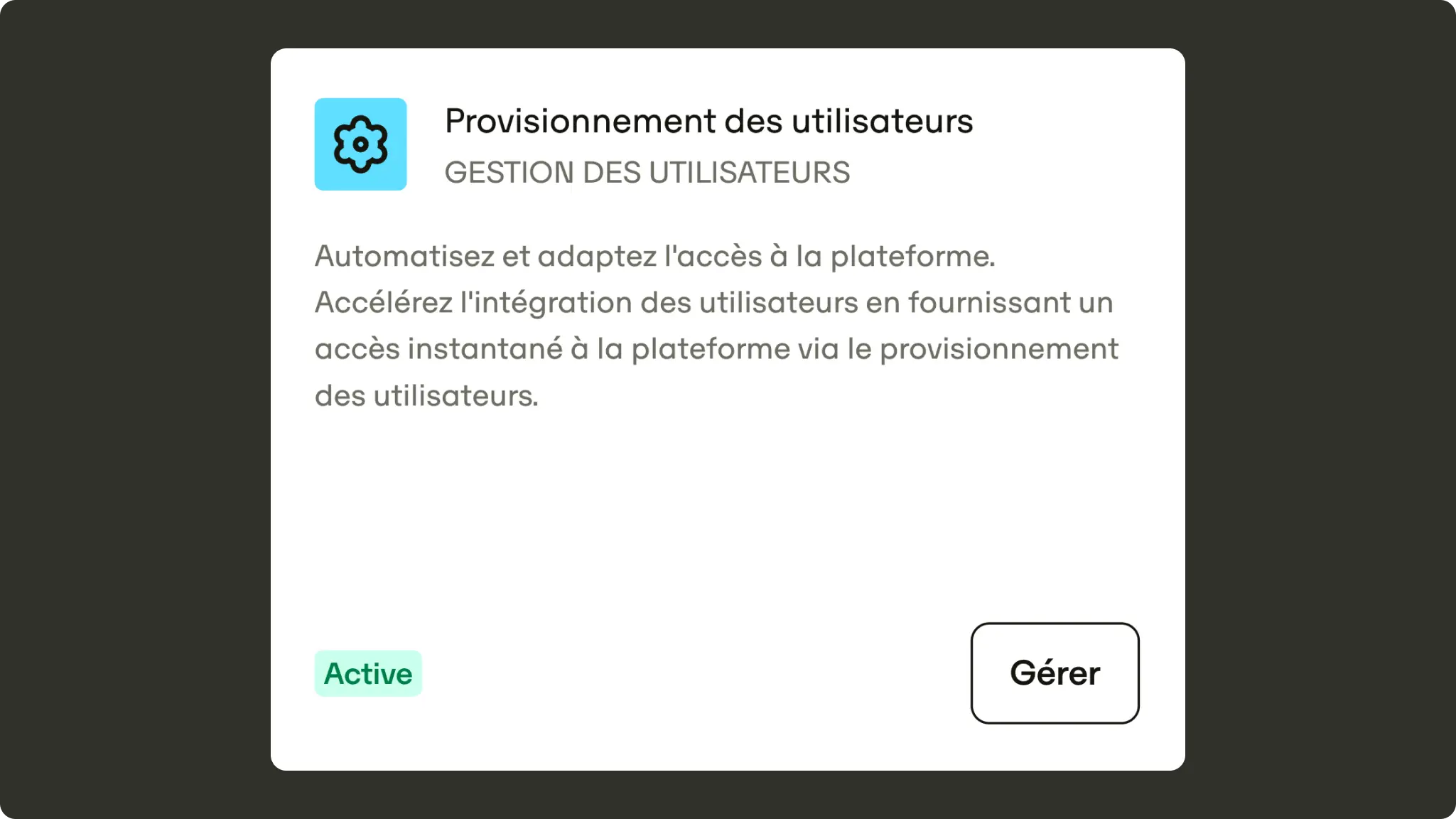 User Provisioning Fr Changelog