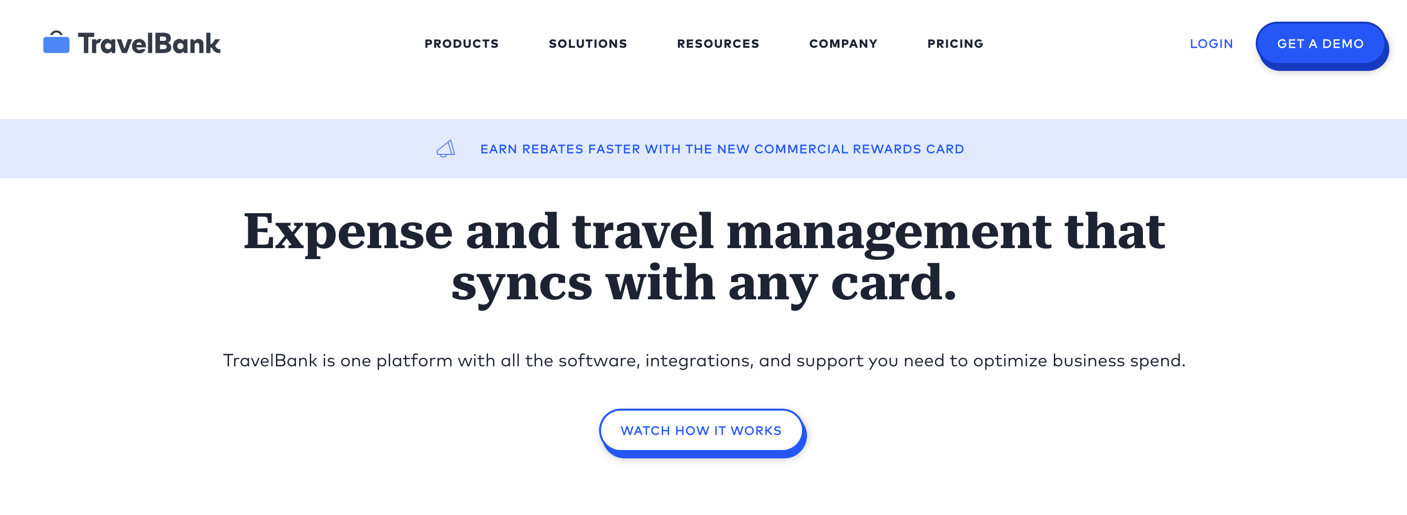 TravelBank homepage