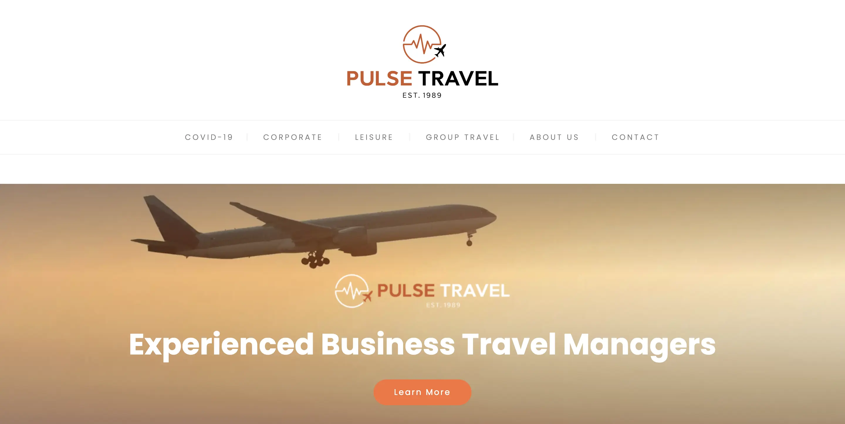 Pulse Travel homepage
