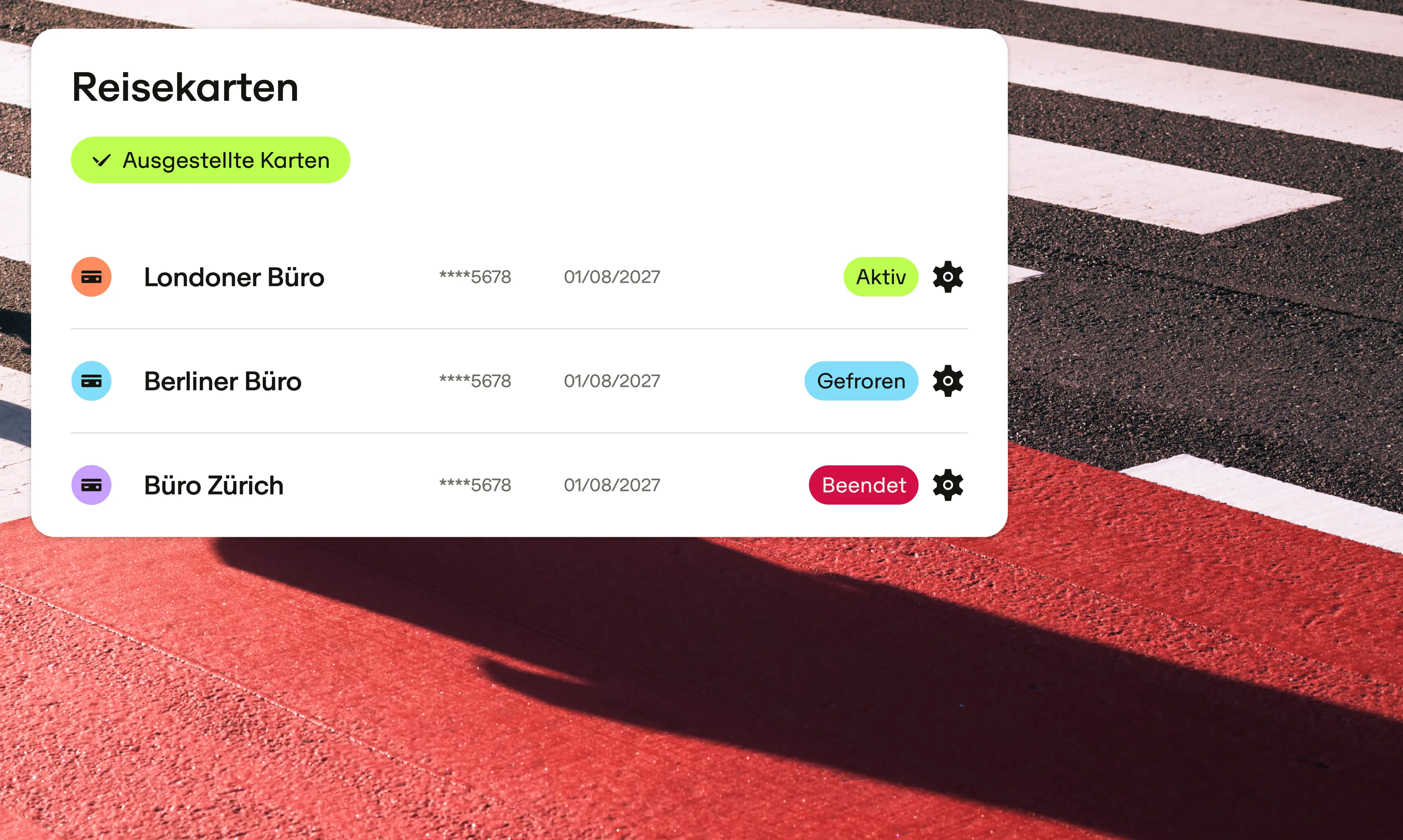 De Product Ui Travel Cards