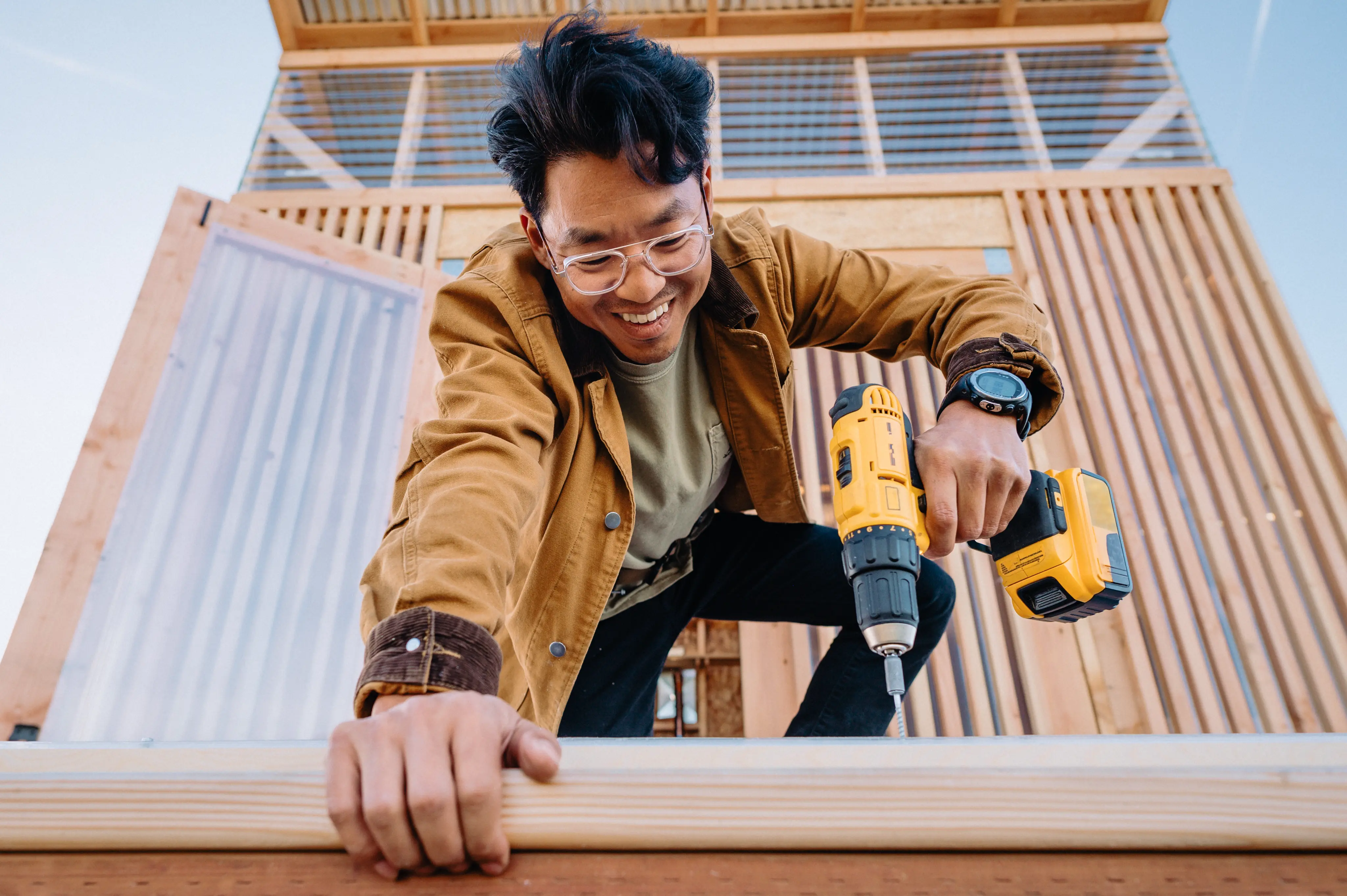 Happy Man Doing What He Loves