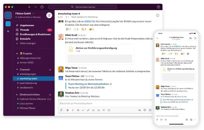 Produktshot Slack