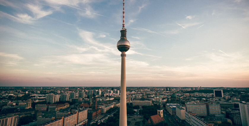 Der Berliner Fernsehturm.