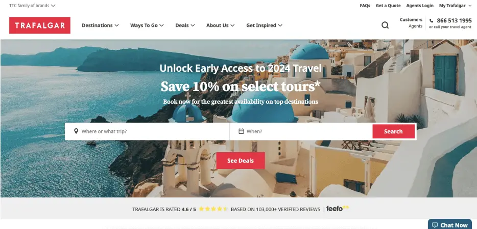Trafalgar Best Budget Travel Companies In The Us