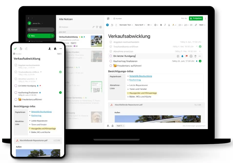 Produktshot Evernote