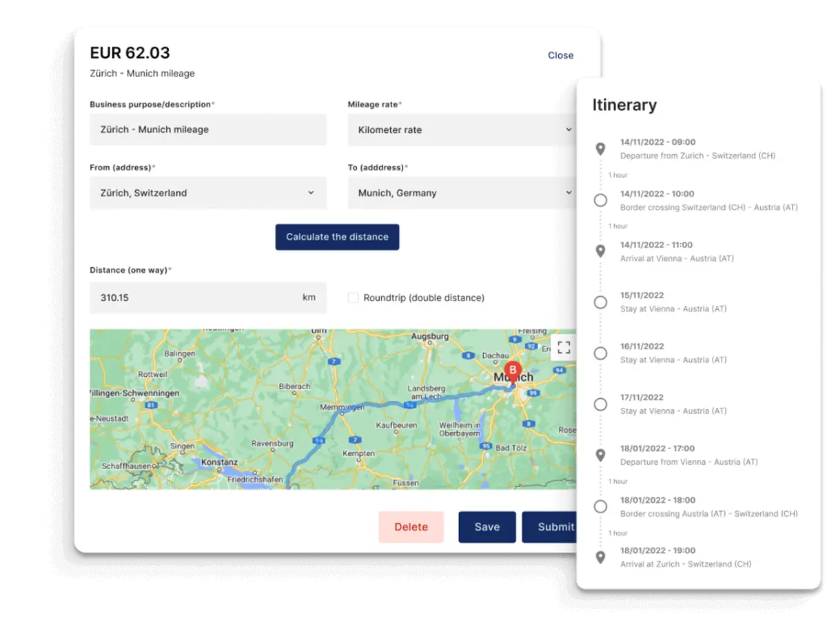 Visual Mileage Tracking 1024x768
