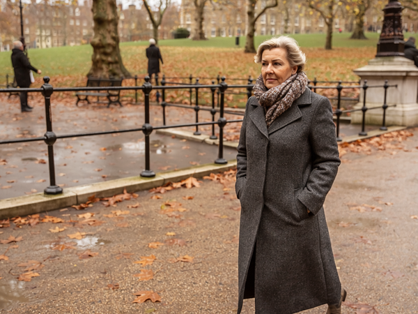 Woman in autumn, outdoors.