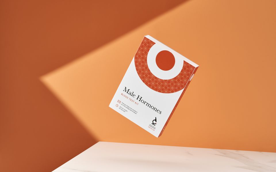 Blood test branded packaging