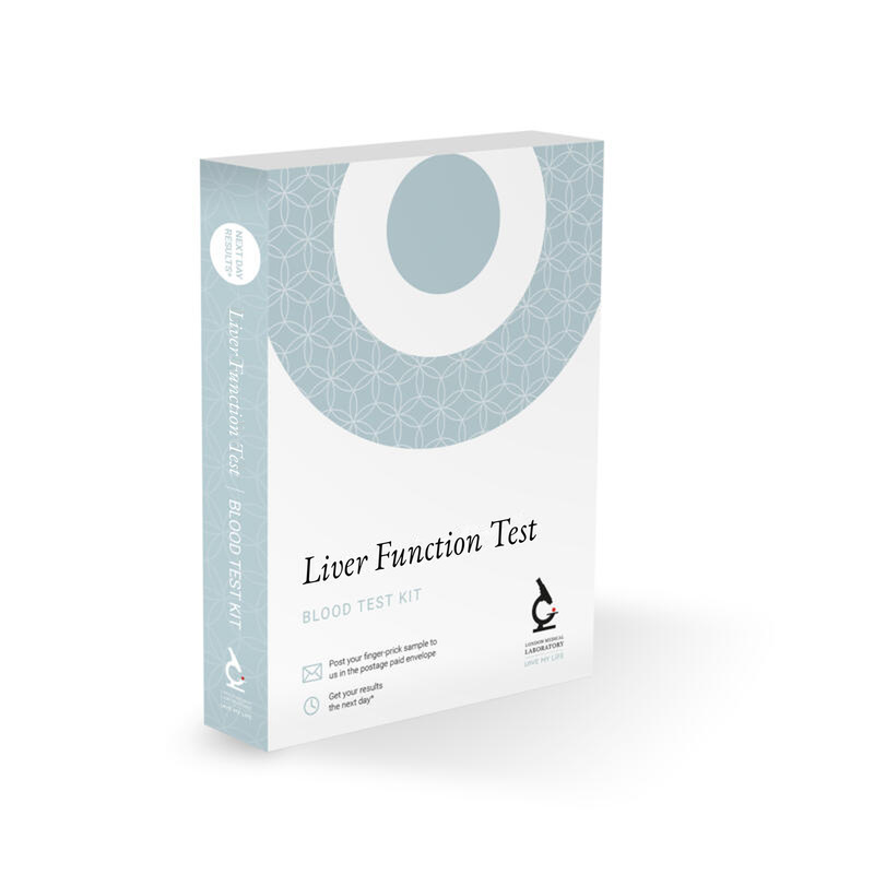 LoveMyLife Liver Function home test kit box.