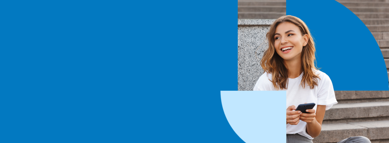 Happy dog and cat with BMO branding