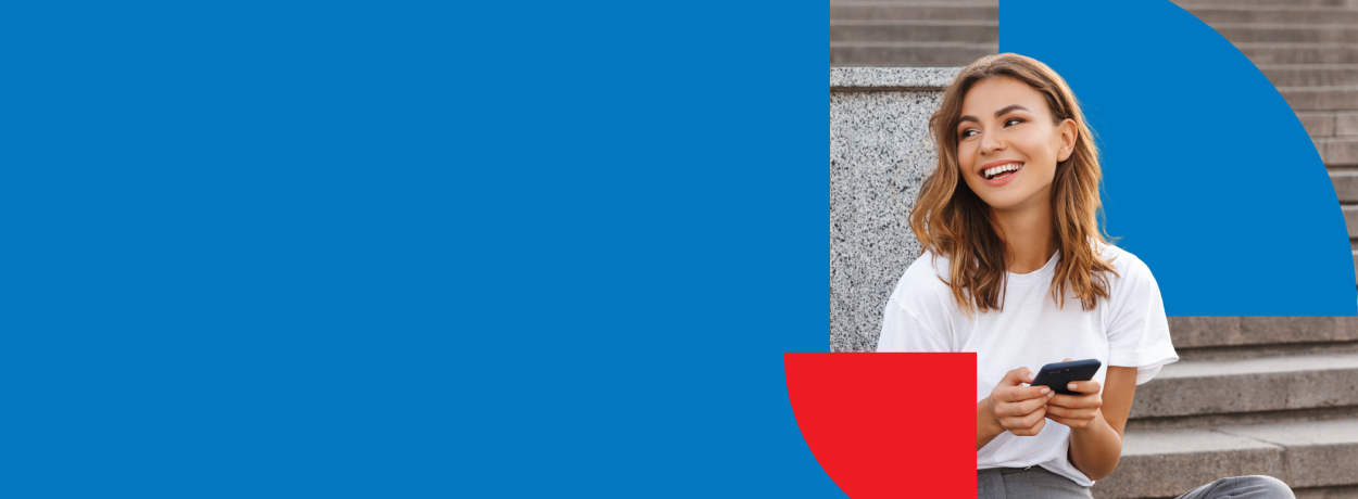 Happy dog and cat with BMO branding