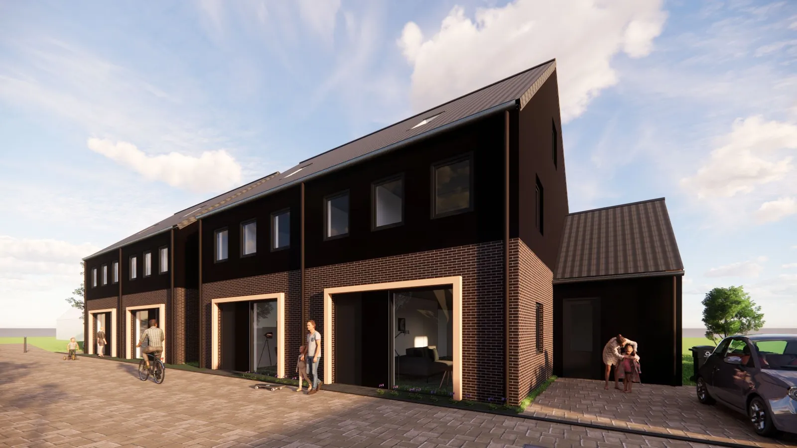 Impressie Zijderlaan Polsbroek woningen Lichtenberg Bouwgroep