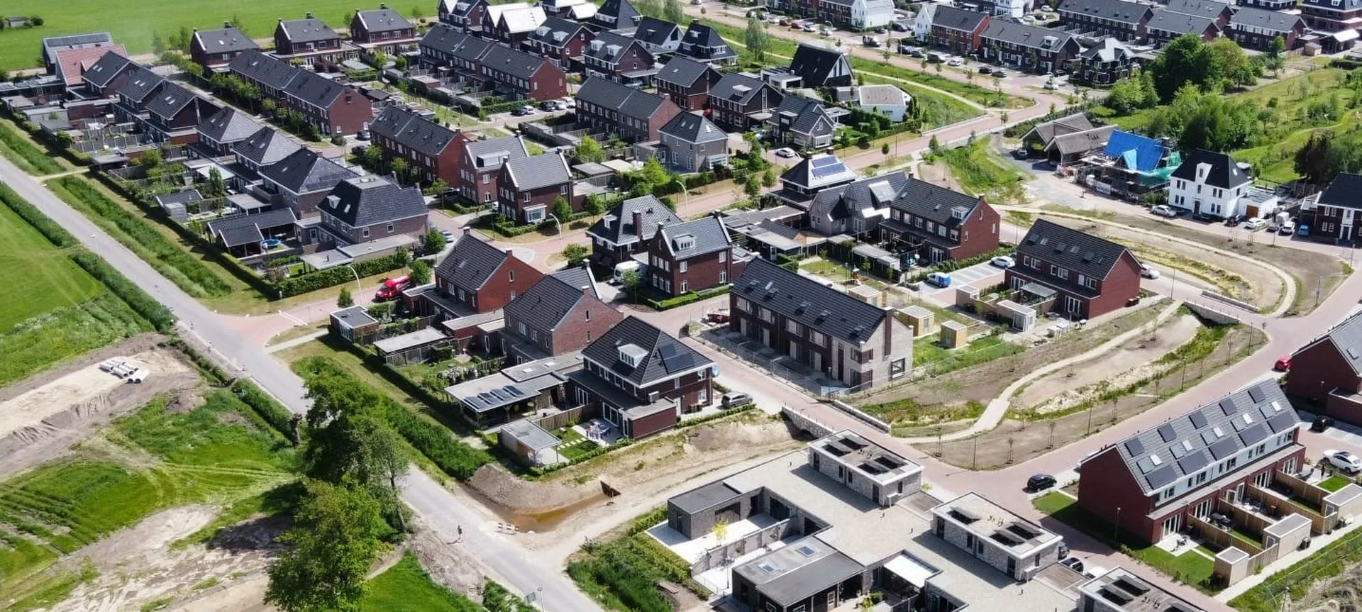 Rijwoningen in Opbroek Rijssen gebouwd door Lichtenberg Bouwgroep