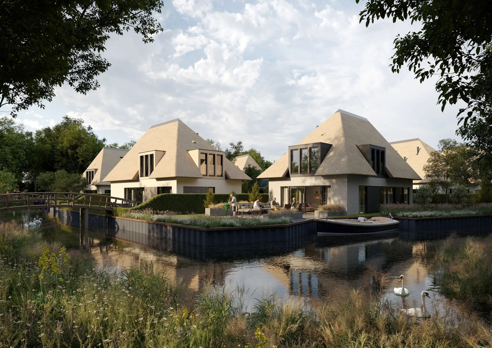 22 villa's in Muiden in ontwikkeling Lichtenberg Bouwgroep impressies