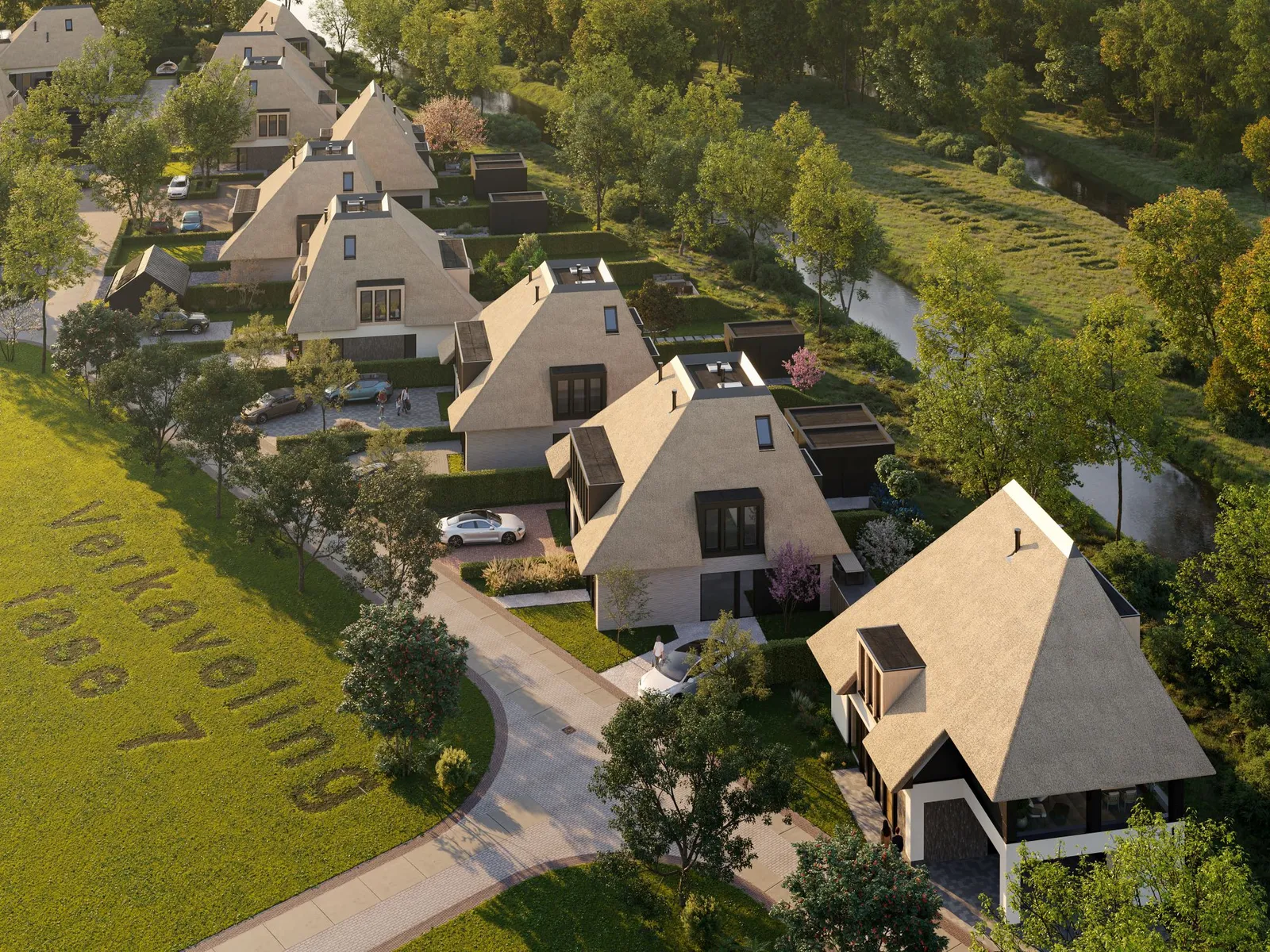 22 villa's in Muiden in ontwikkeling Lichtenberg Bouwgroep impressies