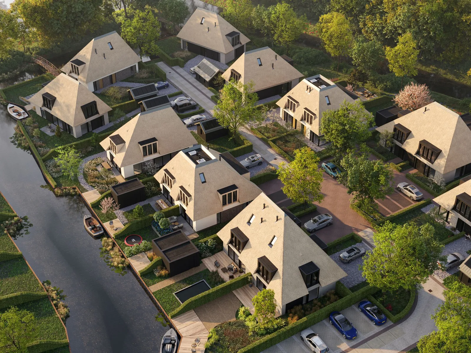 22 villa's in Muiden in ontwikkeling Lichtenberg Bouwgroep impressies