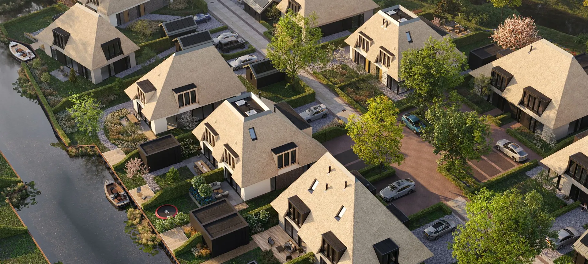 22 villa's in Muiden in ontwikkeling Lichtenberg Bouwgroep impressies