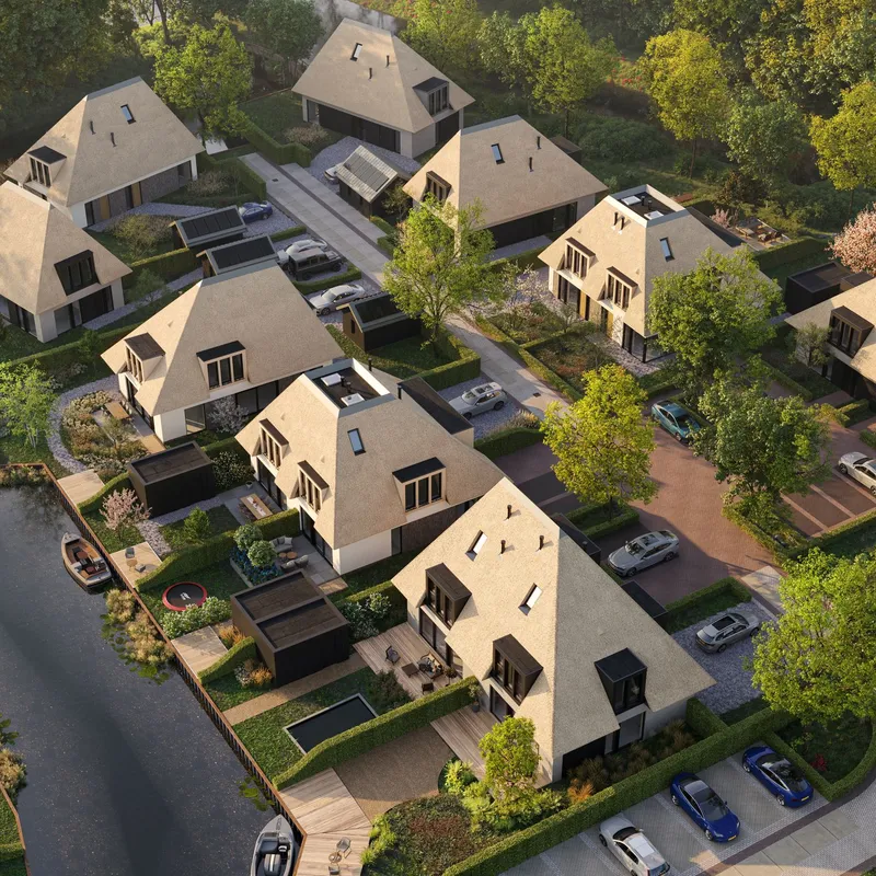 22 villa's in Muiden in ontwikkeling Lichtenberg Bouwgroep impressies