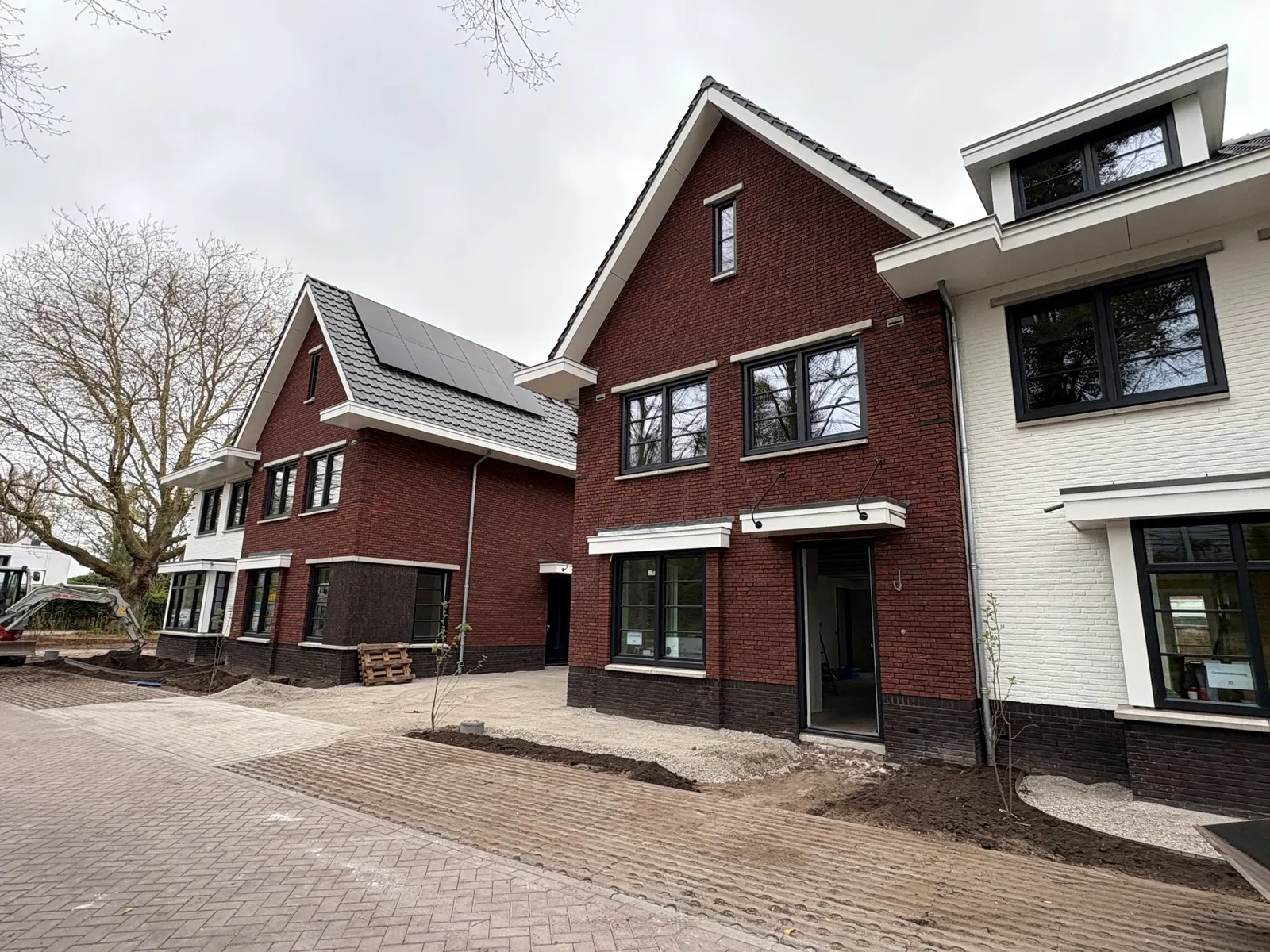 4 woningen twee onder een kap nieuwbouw door Lichtenberg Bouwgroep