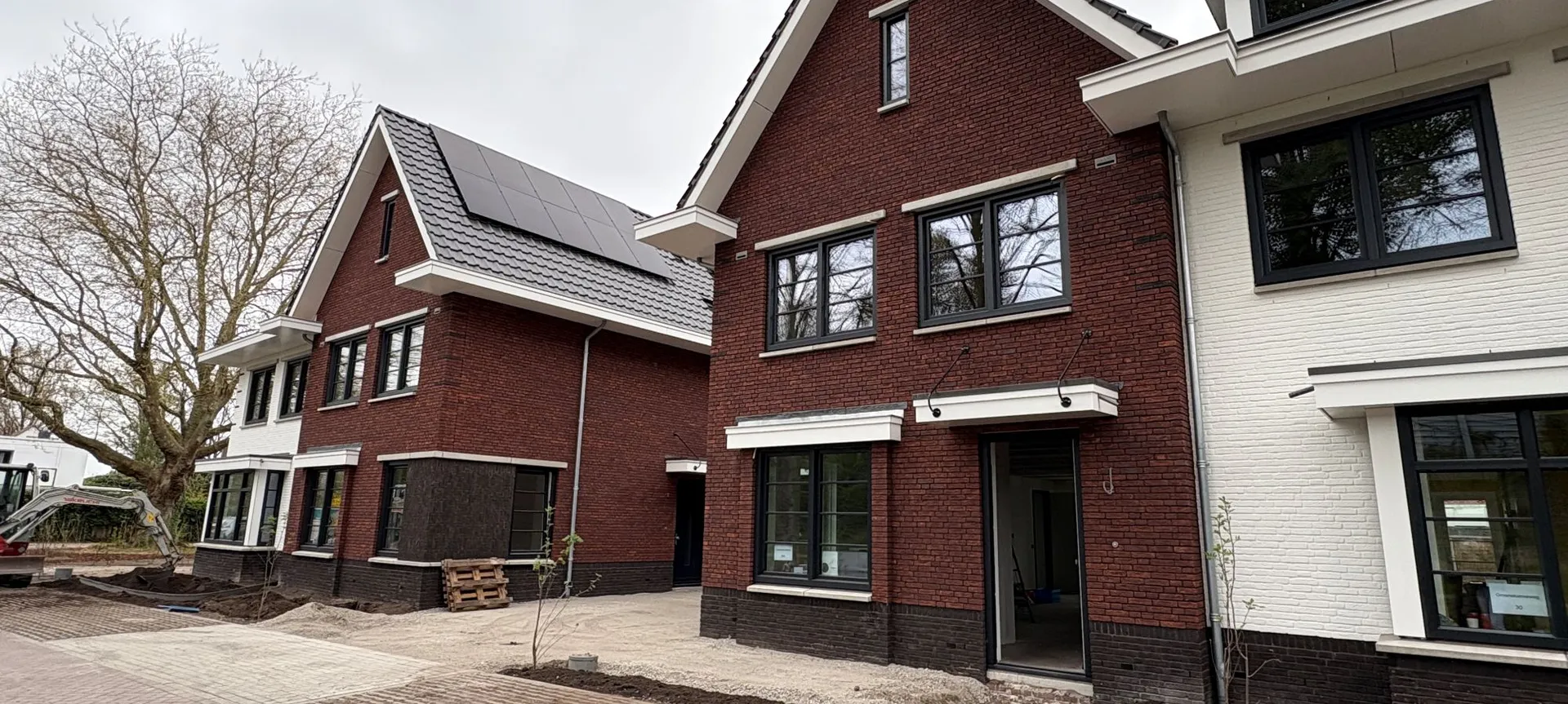 4 woningen twee onder een kap nieuwbouw door Lichtenberg Bouwgroep
