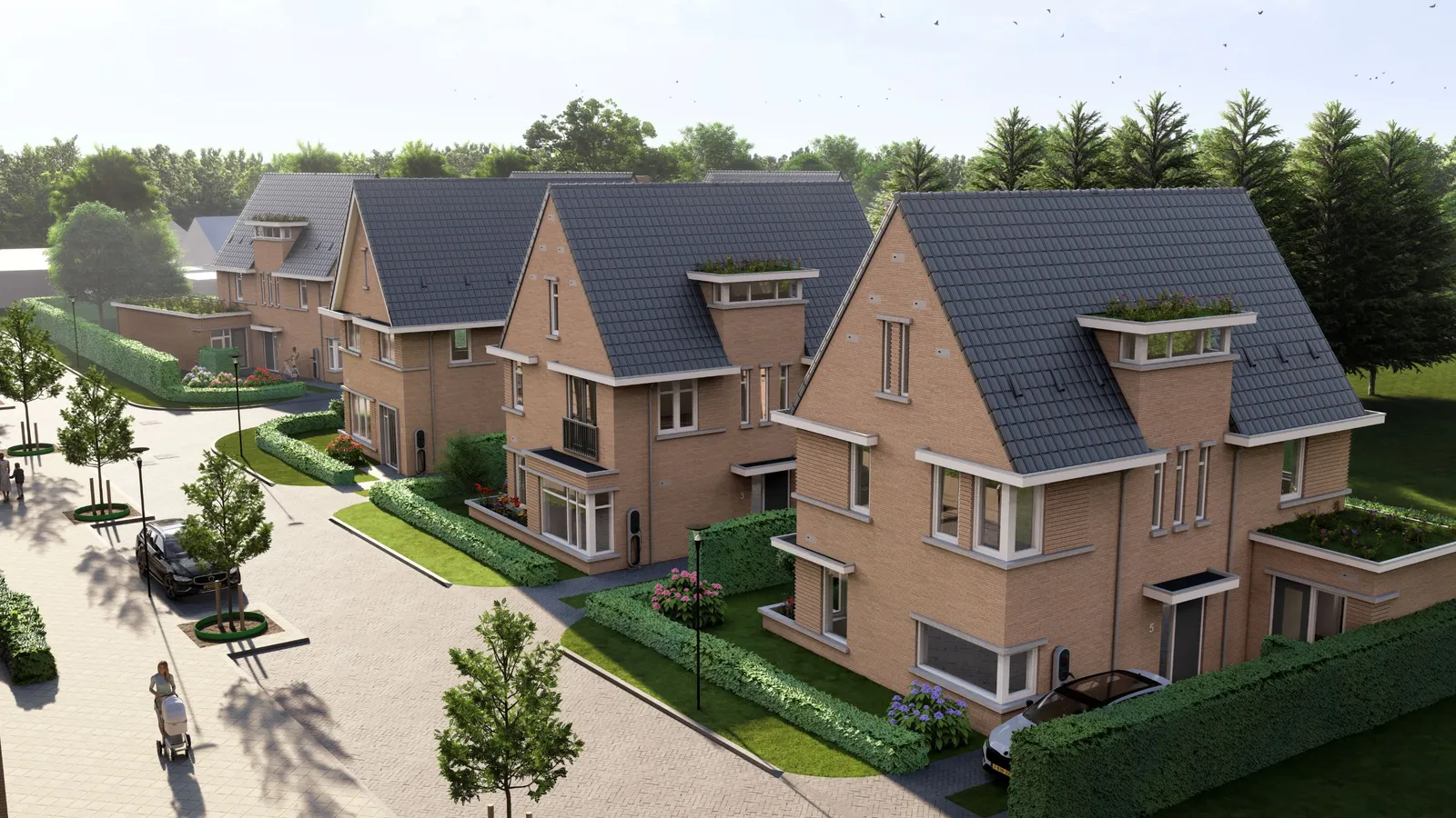 Impressies 6 villa's In de Tuinen Utrecht Lichtenberg Bouwgroep