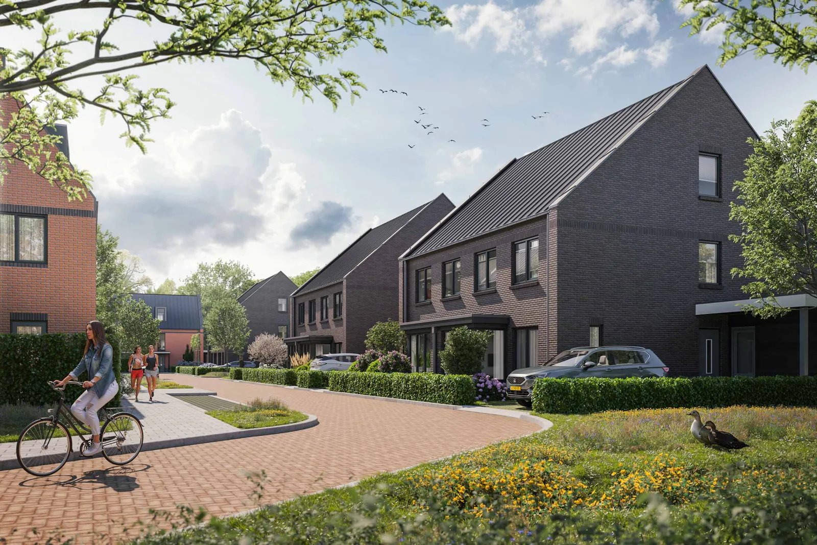 Het Achtererf, nieuwbouwwijk in Loosdrecht Lichtenberg Bouwgroep
